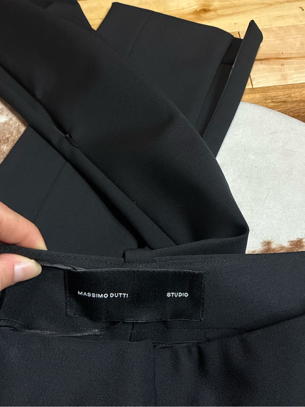 Massimo Dutti Studio Zip Hem Trousers - Picture 9 of 12